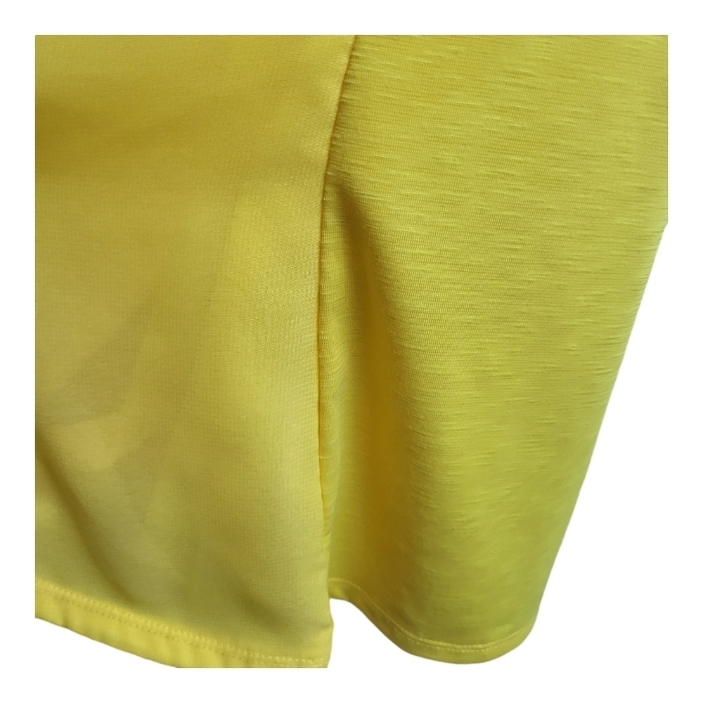 Rafaella Studio, Beautiful Yellow Chiffon Drape Front ,Women's Blouse, Size L - Picture 5 of 7